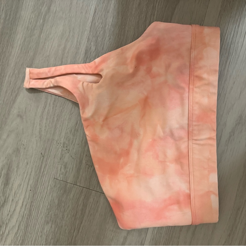 Carbon38 Peach Tie-Dye Sports Bra